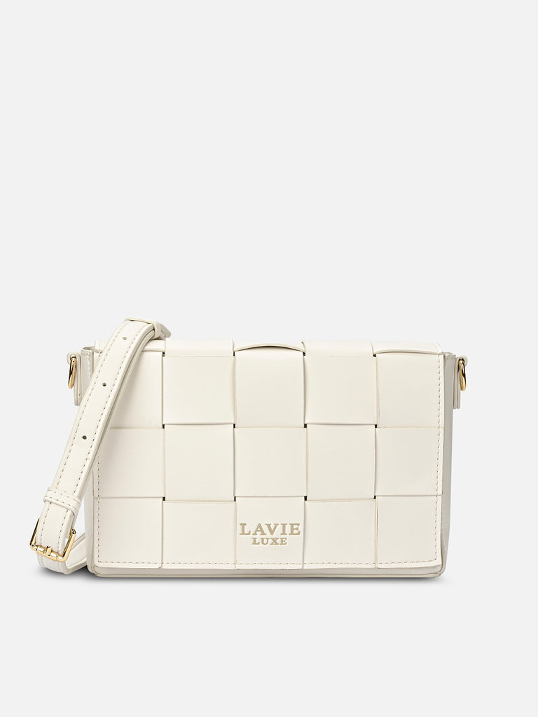 Bot Elle Flap Medium Sling Bag Offwhite