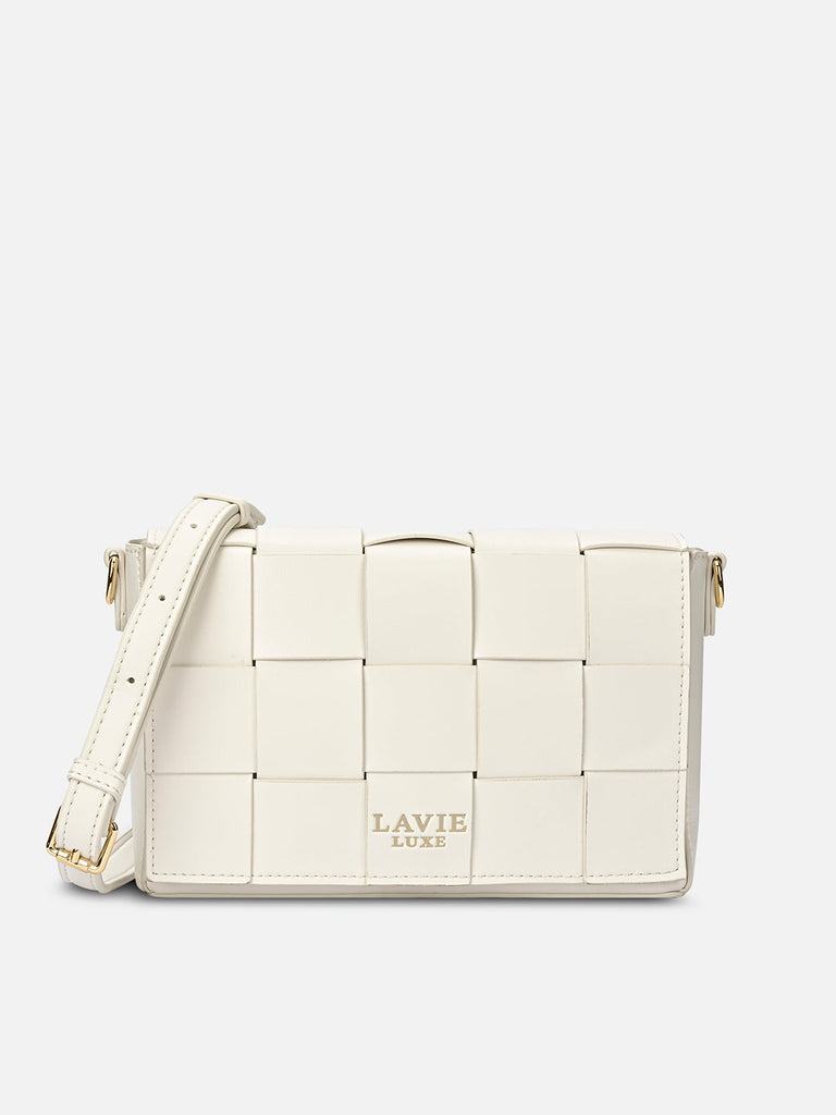 Bot Elle Flap Medium Sling Bag Offwhite