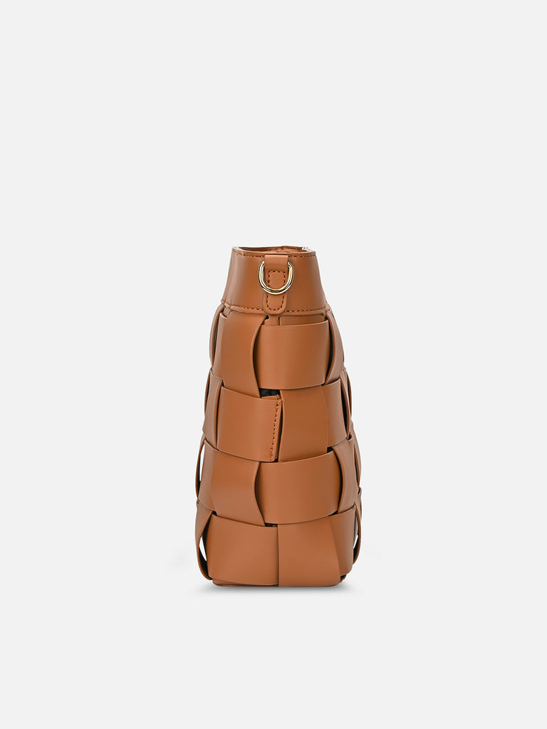 Bot Elle Medium Top Zip Tan