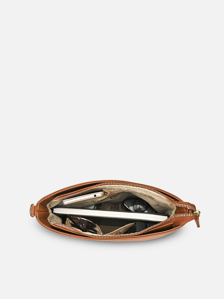 Bot Elle Medium Top Zip Tan