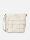 Bot Elle Top Zip Medium Off White Sling Bag