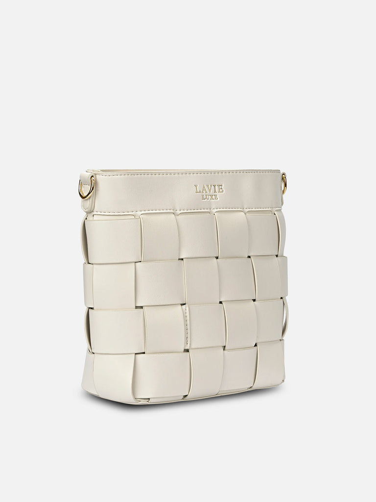 Bot Elle Medium Top Zip Offwhite