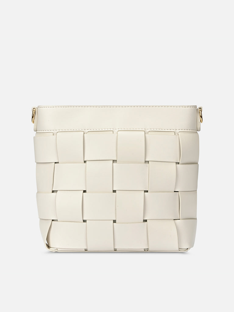 Bot Elle Medium Top Zip Offwhite