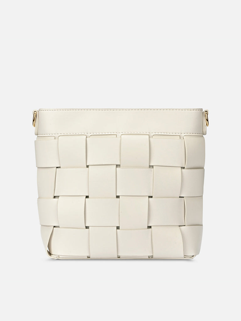 Bot Elle Medium Top Zip Offwhite