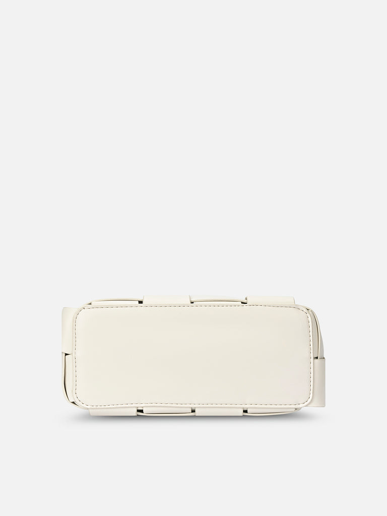 Bot Elle Medium Top Zip Offwhite