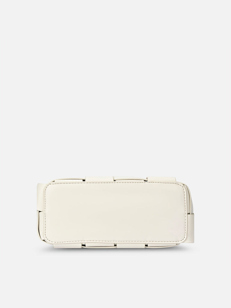 Bot Elle Medium Top Zip Offwhite