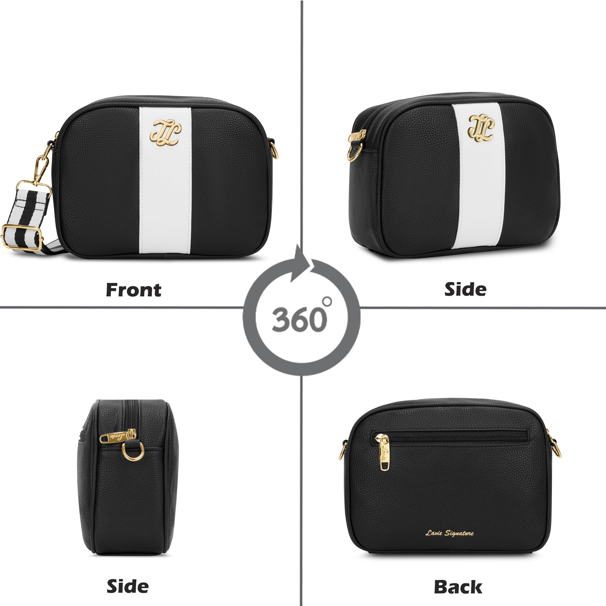 Tulsa Colourblock Box 'S Ladies Slingbag Black