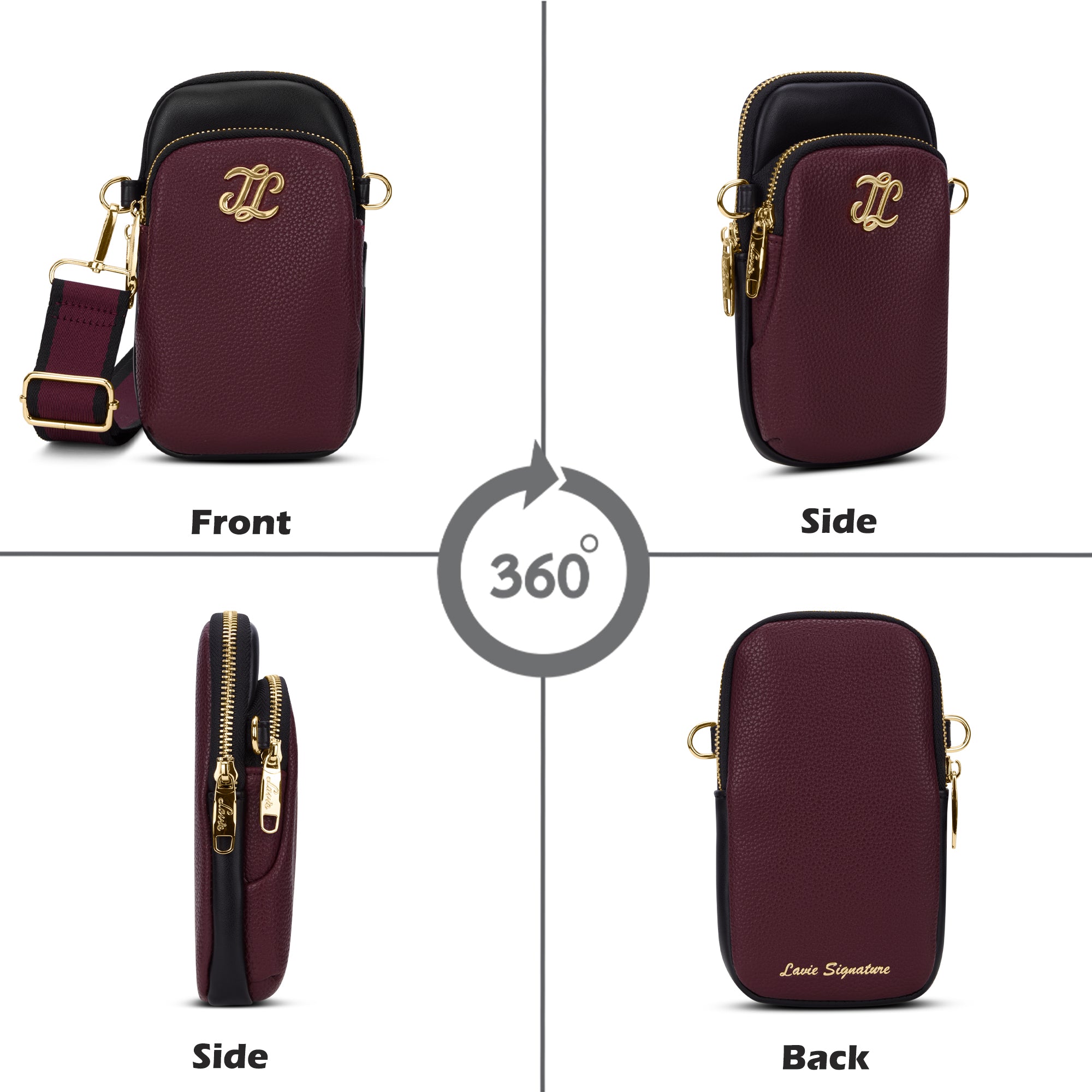 Laredo Colourblock 2C 'S Ladies Slingbag Maroon