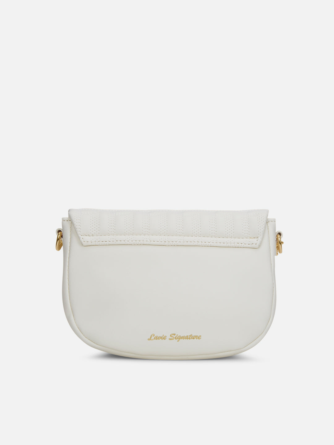 Churchill Rectagular Flap Over Frame Clutch Gold