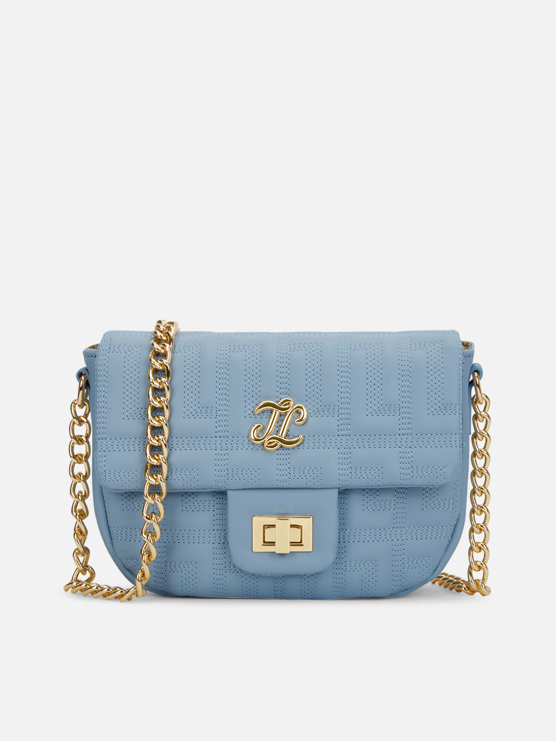 Churchill Rectagular Flap Over Frame Clutch Gold