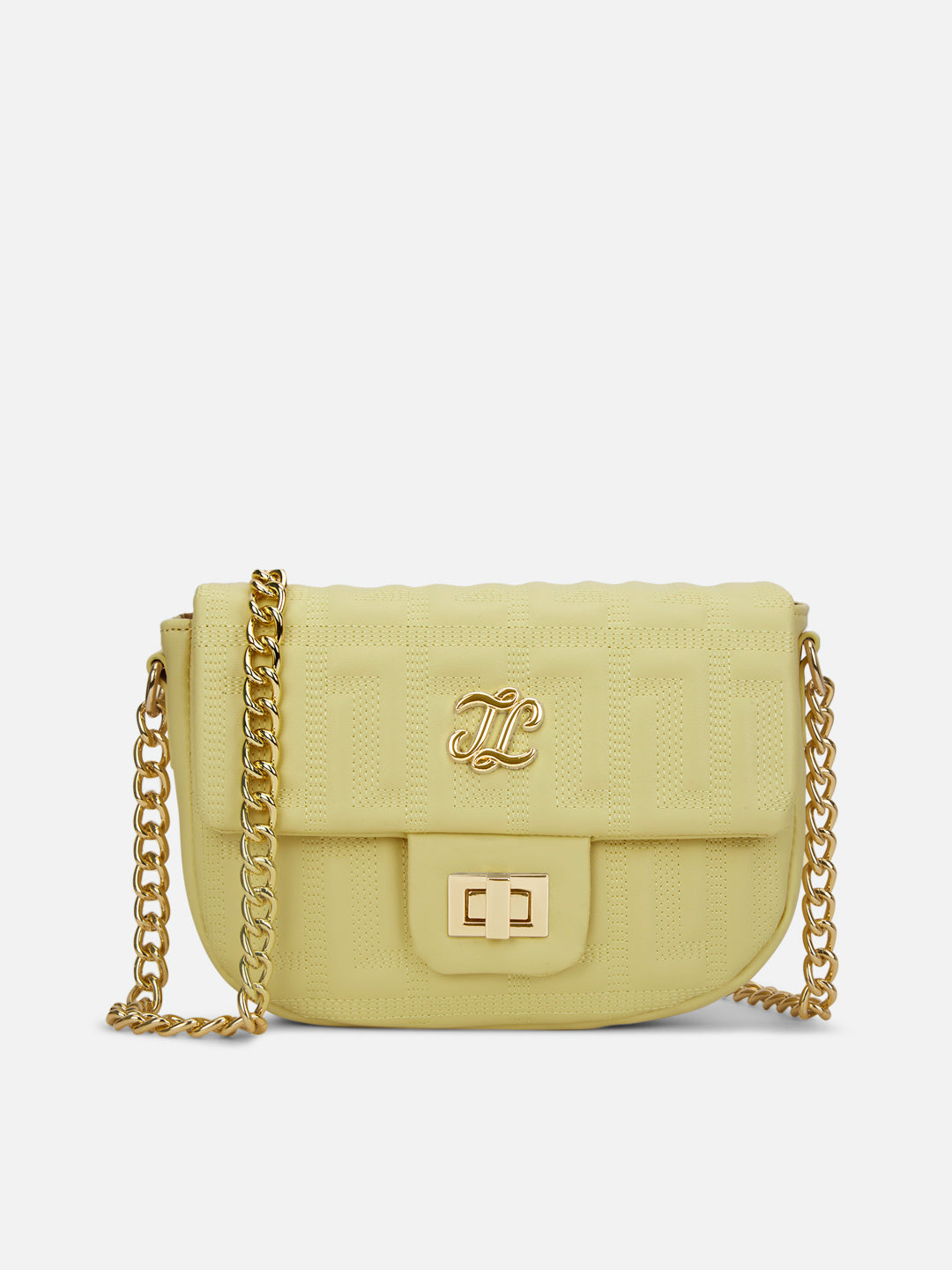 Churchill Rectagular Flap Over Frame Clutch Gold