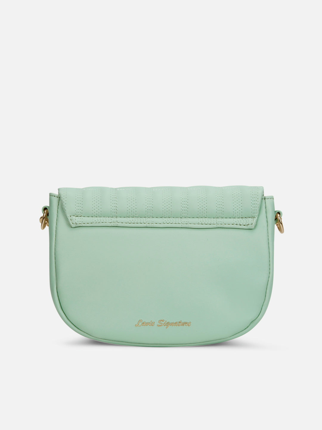 Churchill Rectagular Flap Over Frame Clutch Gold