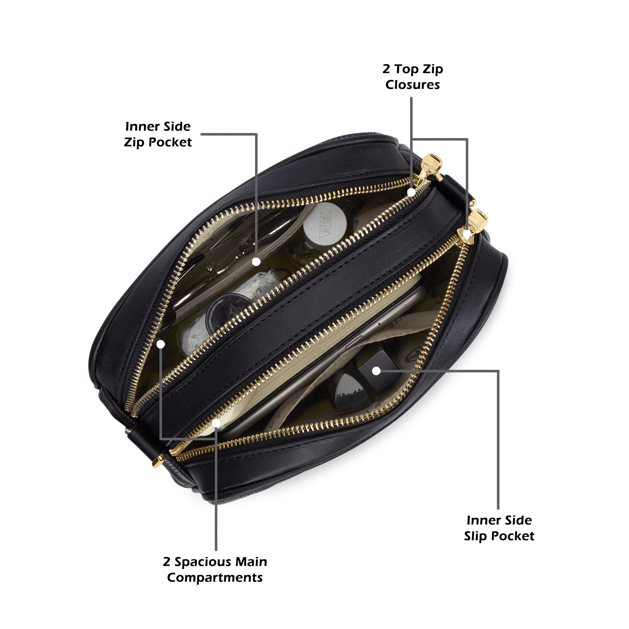 Churchill Rectagular Flap Over Frame Clutch Gold