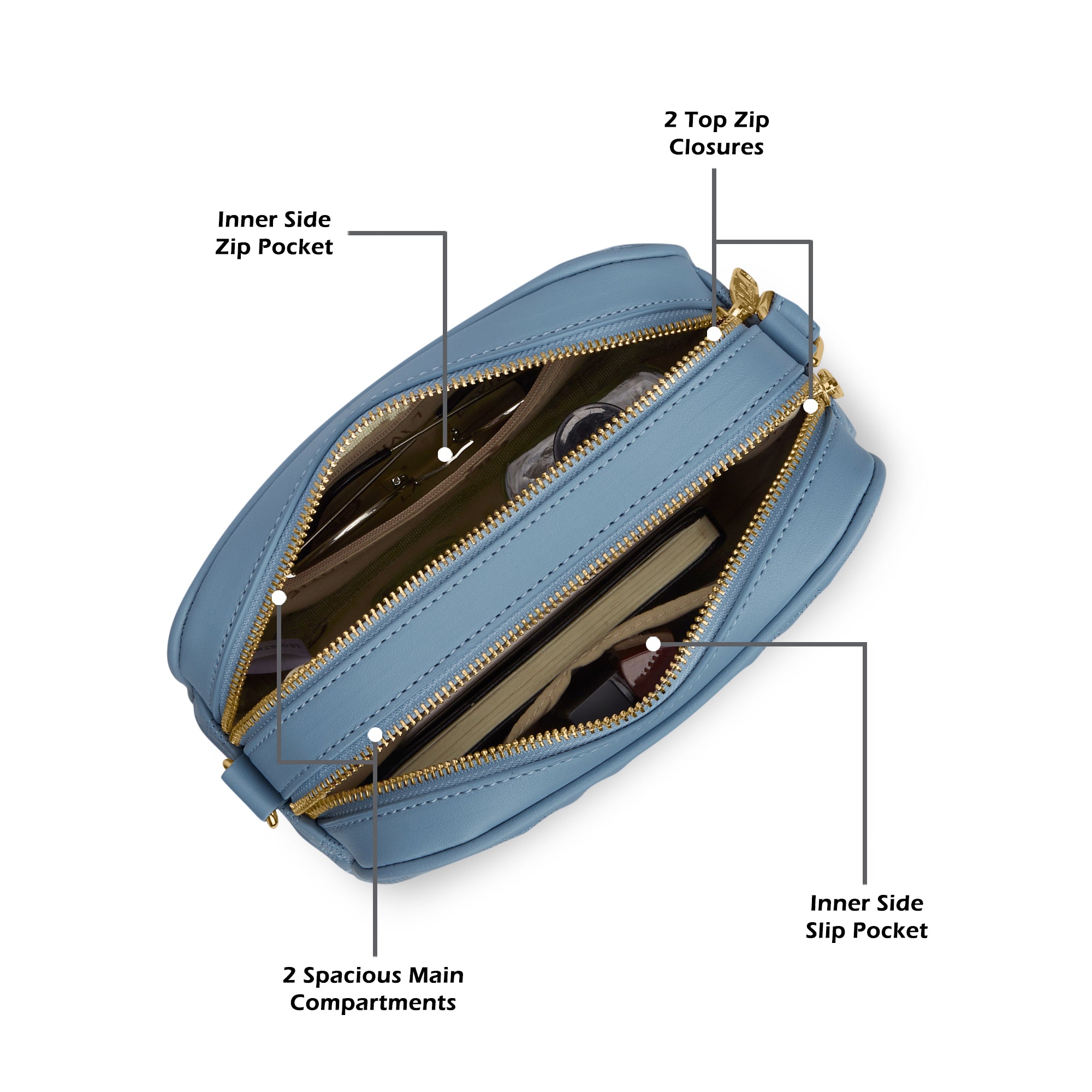 Churchill Rectagular Flap Over Frame Clutch Gold