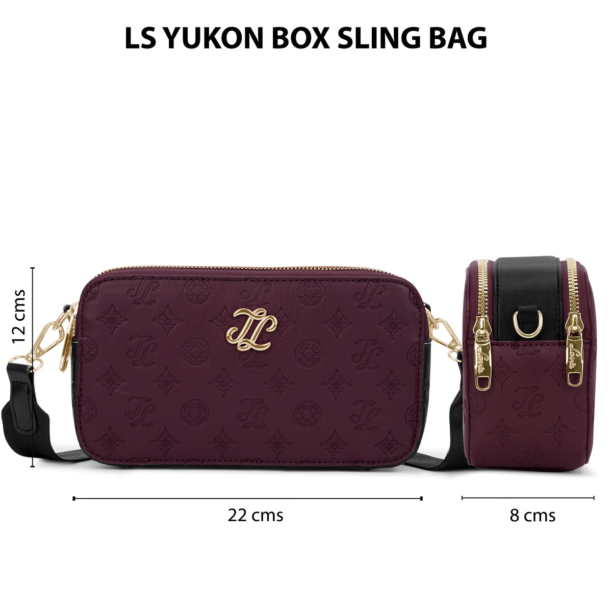 Yukon Box Sling Bag 'S Ladies Handbag Maroon