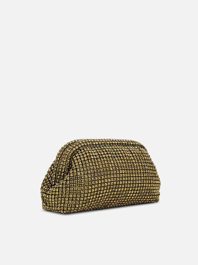 Gem Frame Small Sling Bag Gold