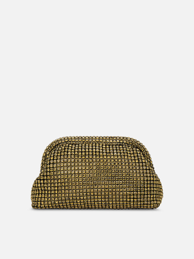 Gem Frame Small Sling Bag Gold