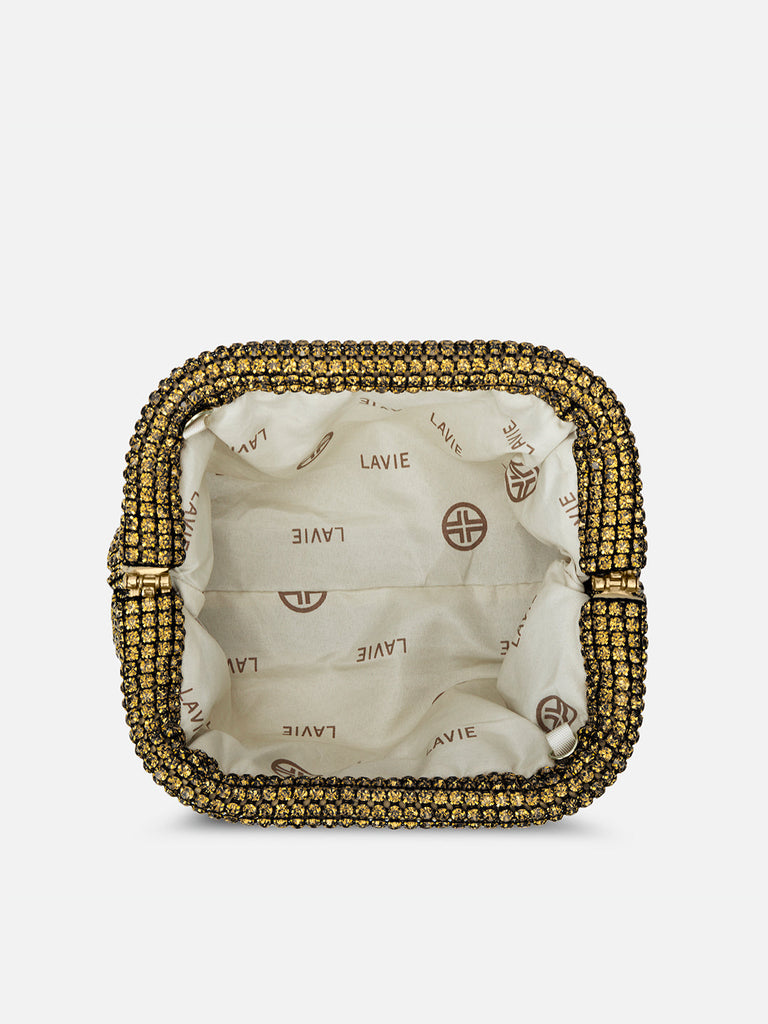 Gem Frame Small Sling Bag Gold