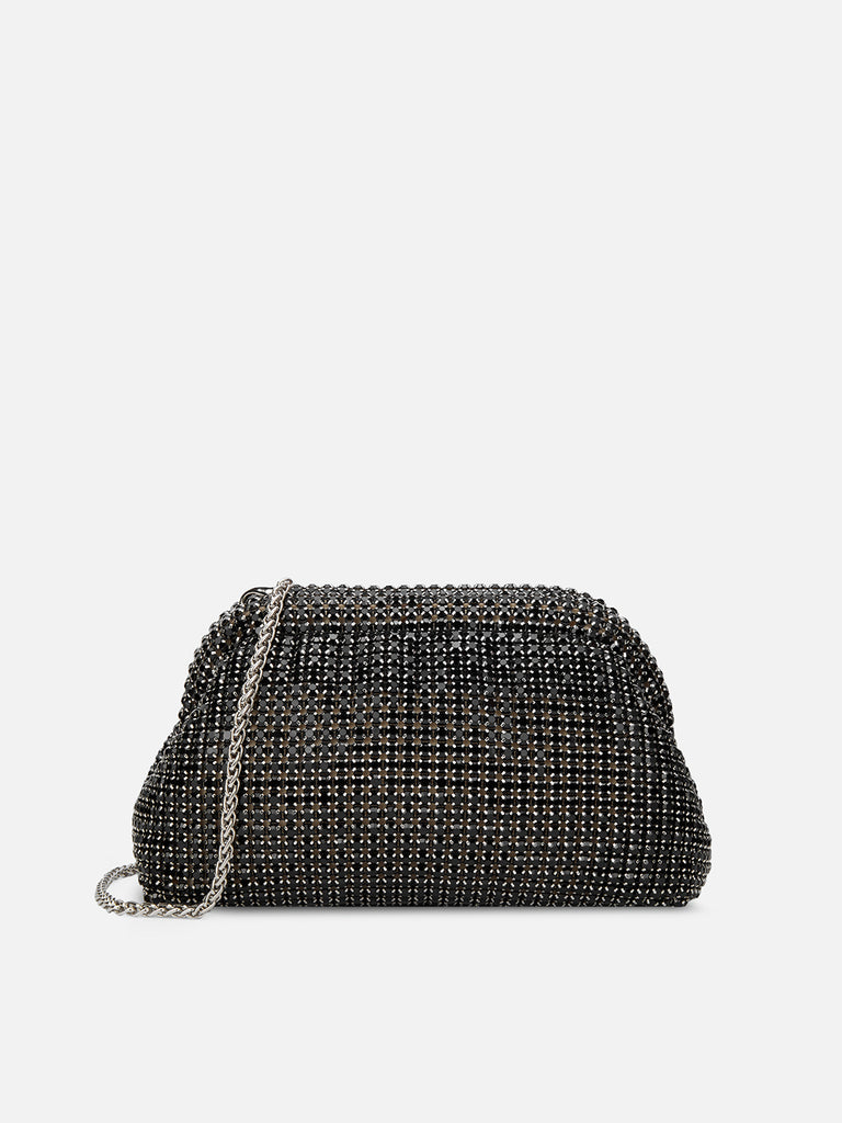 Gem Frame Small Sling Bag Black