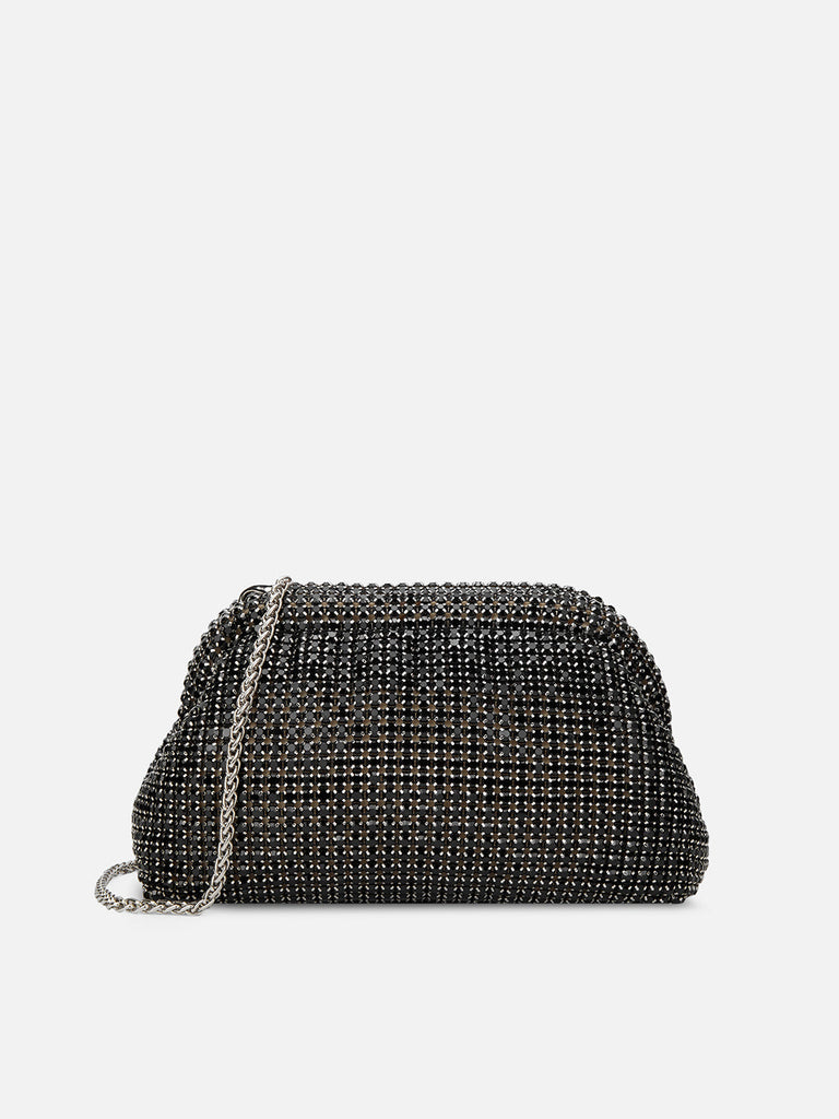 Gem Frame Small Sling Bag Black