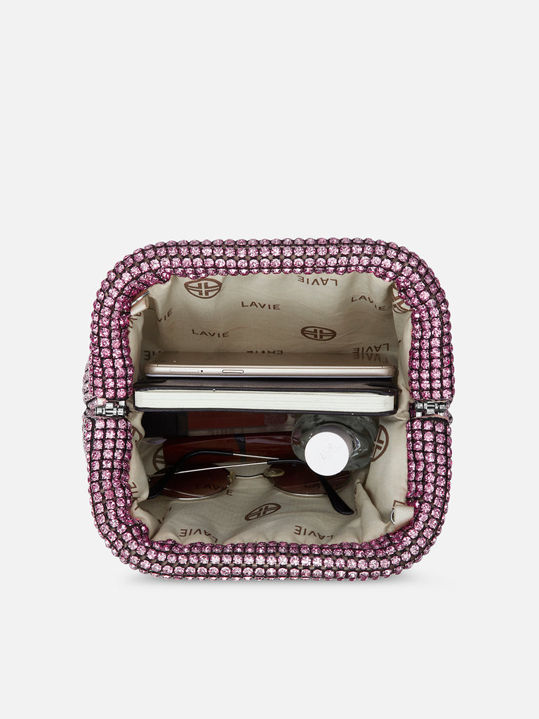 Gem Frame Small Sling Bag Pink Ombre