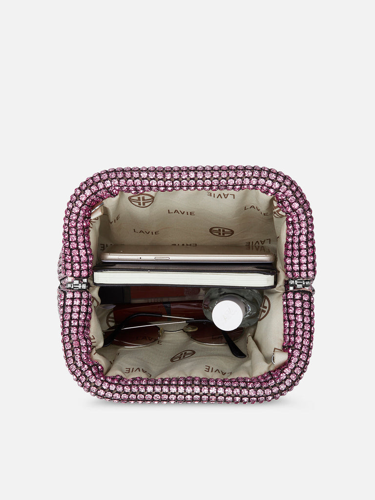 Gem Frame Small Sling Bag Pink Ombre