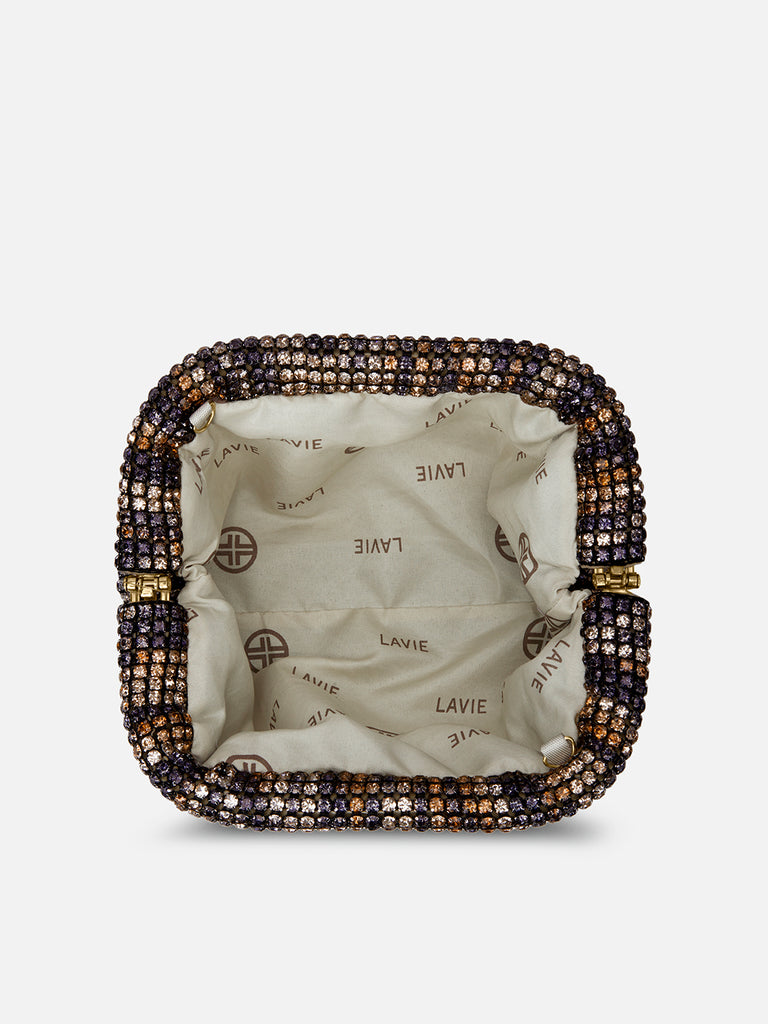 Gem Frame Small Sling Bag Black Ombre