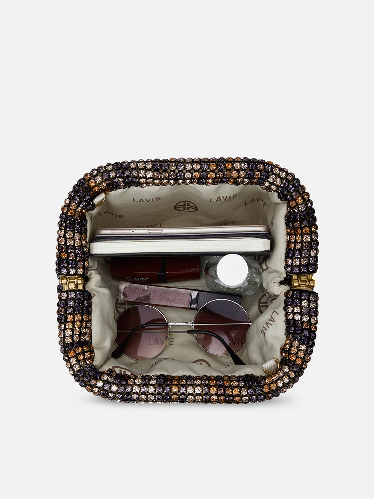 Gem Frame Small Sling Bag Black Ombre