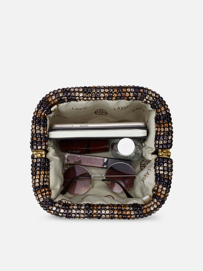 Gem Frame Small Sling Bag Black Ombre