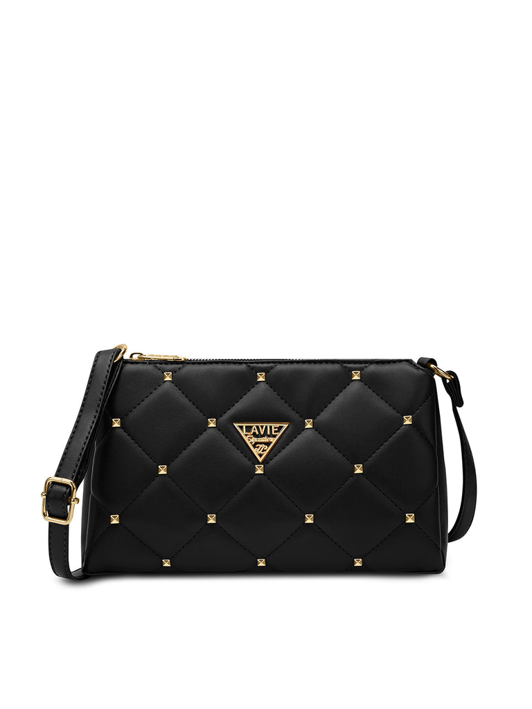 Stud Mesa 3 Compartments Sling Bag