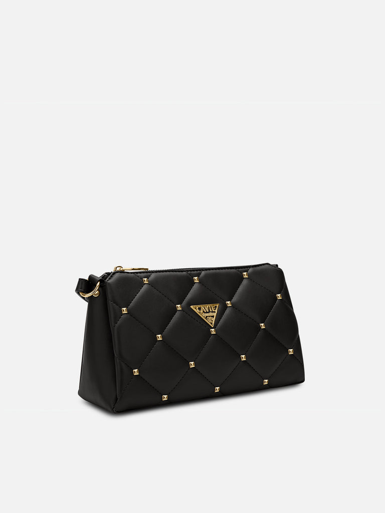 Stud Mesa 3 Compartments Sling Bag