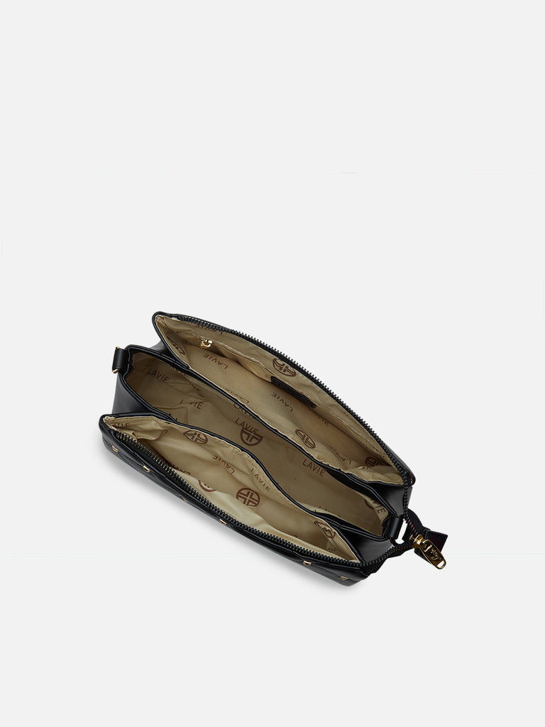 Stud Mesa 3 Compartments Sling Bag