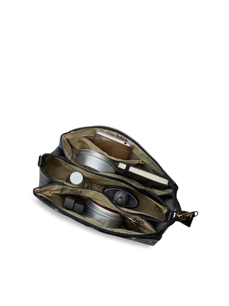 Stud Mesa 3 Compartments Sling Bag