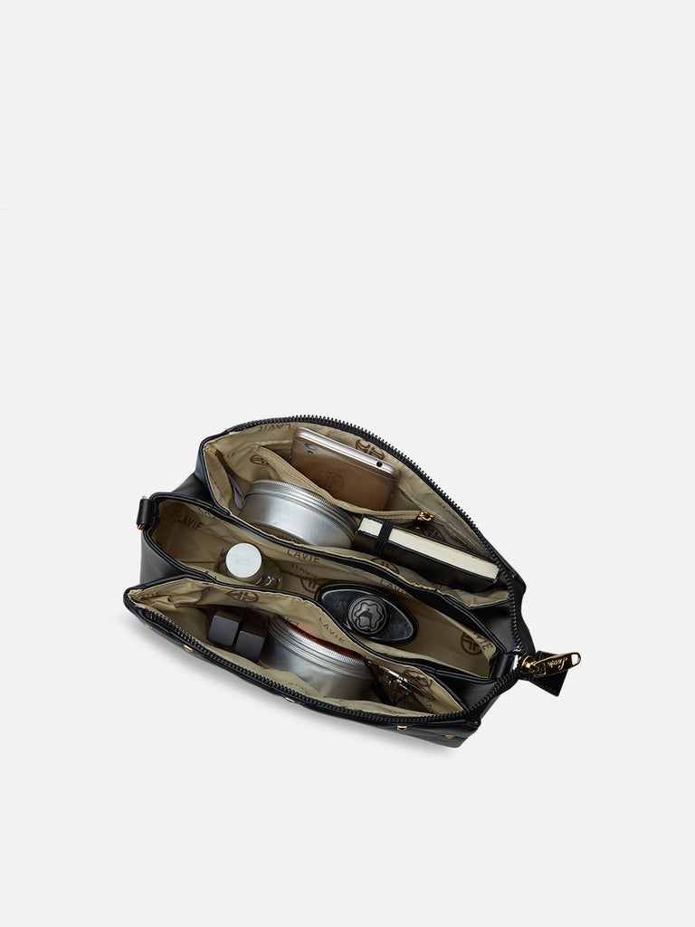 Stud Mesa 3 Compartments Sling Bag