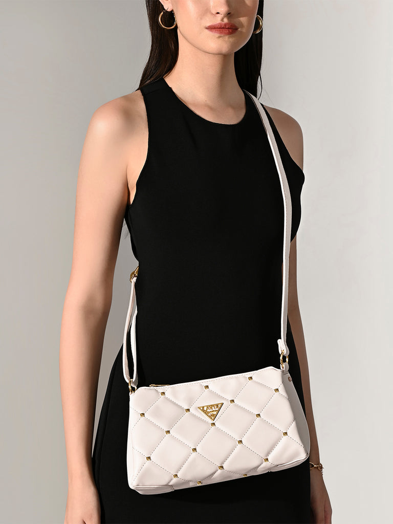 Stud Mesa 3 Compartment Sling Bag