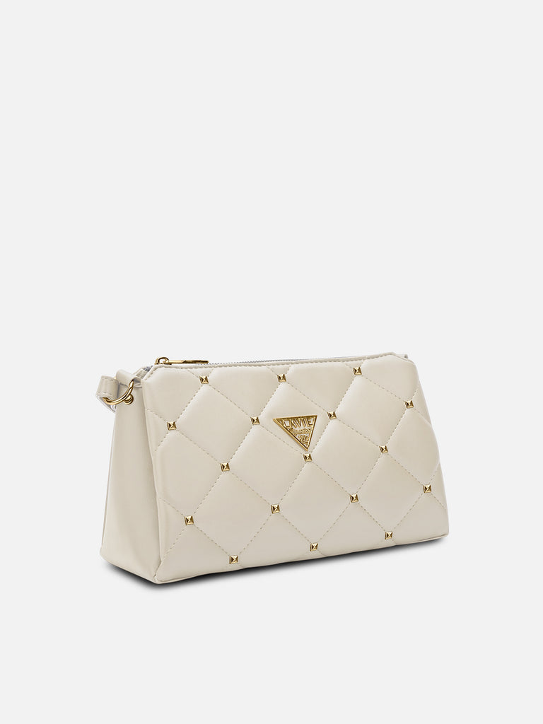Stud Mesa 3 Compartments Sling Bag