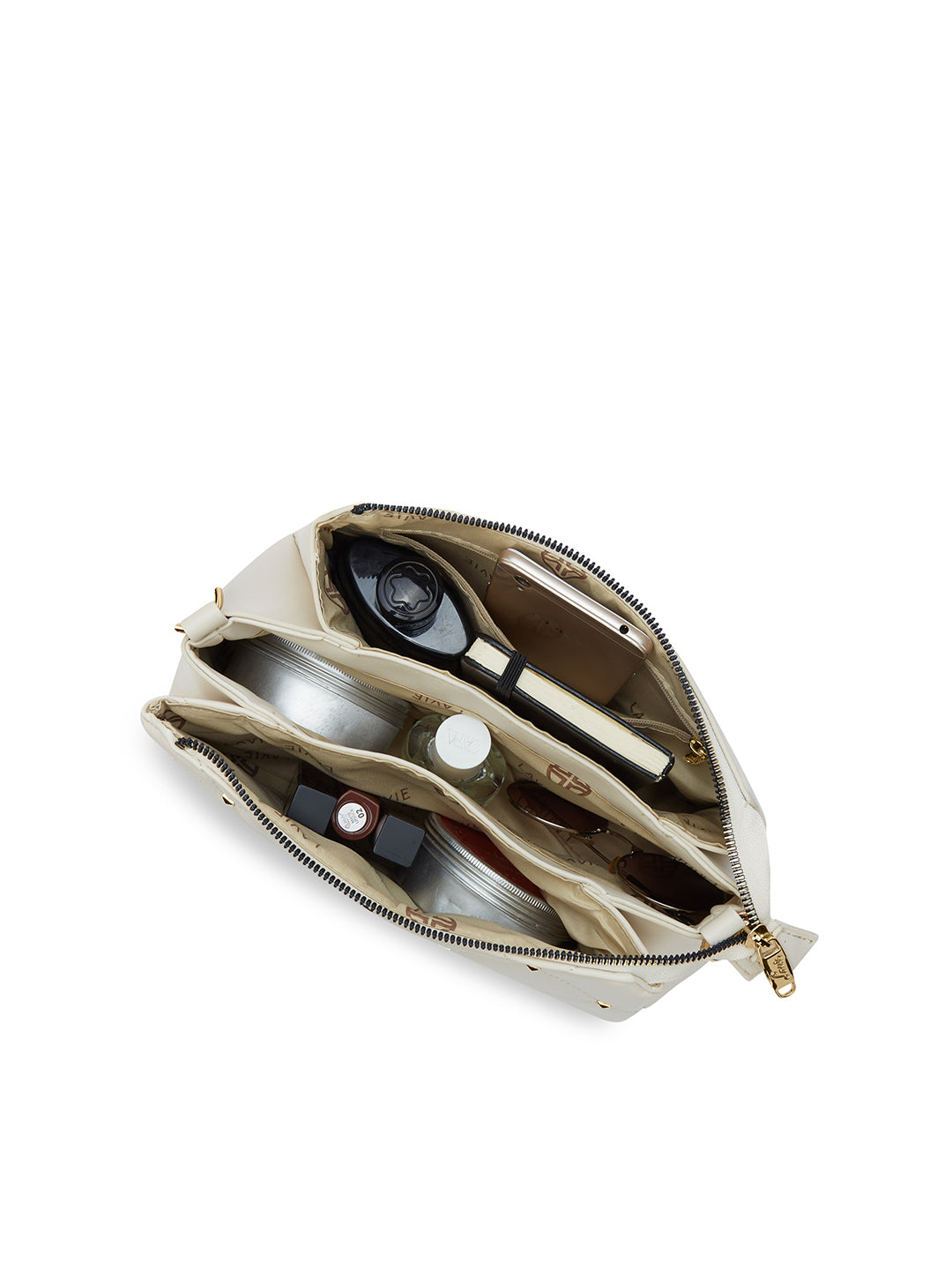 Stud Mesa 3 Compartments Sling Bag