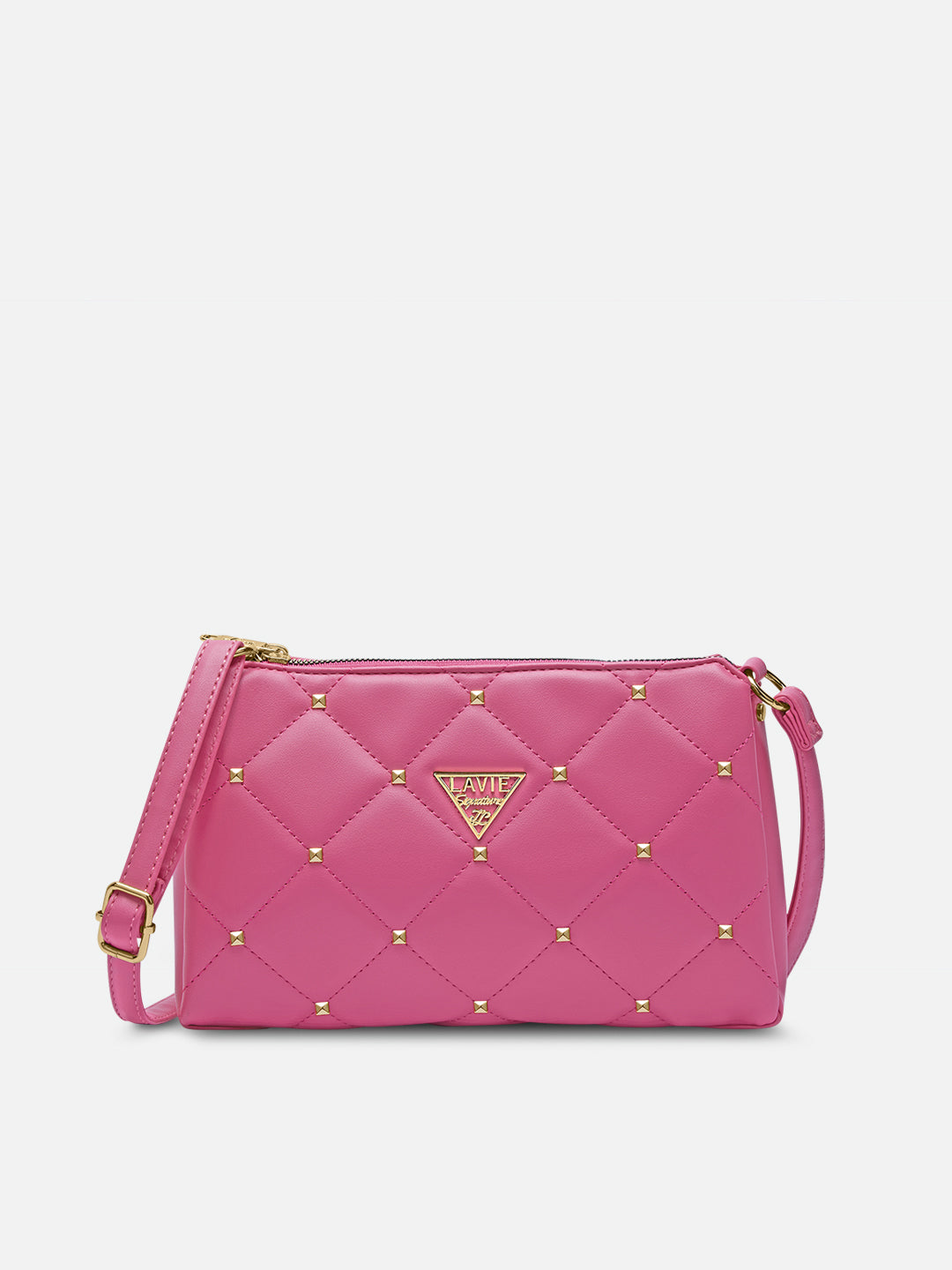 Stud Mesa 3 Compartments Sling Bag