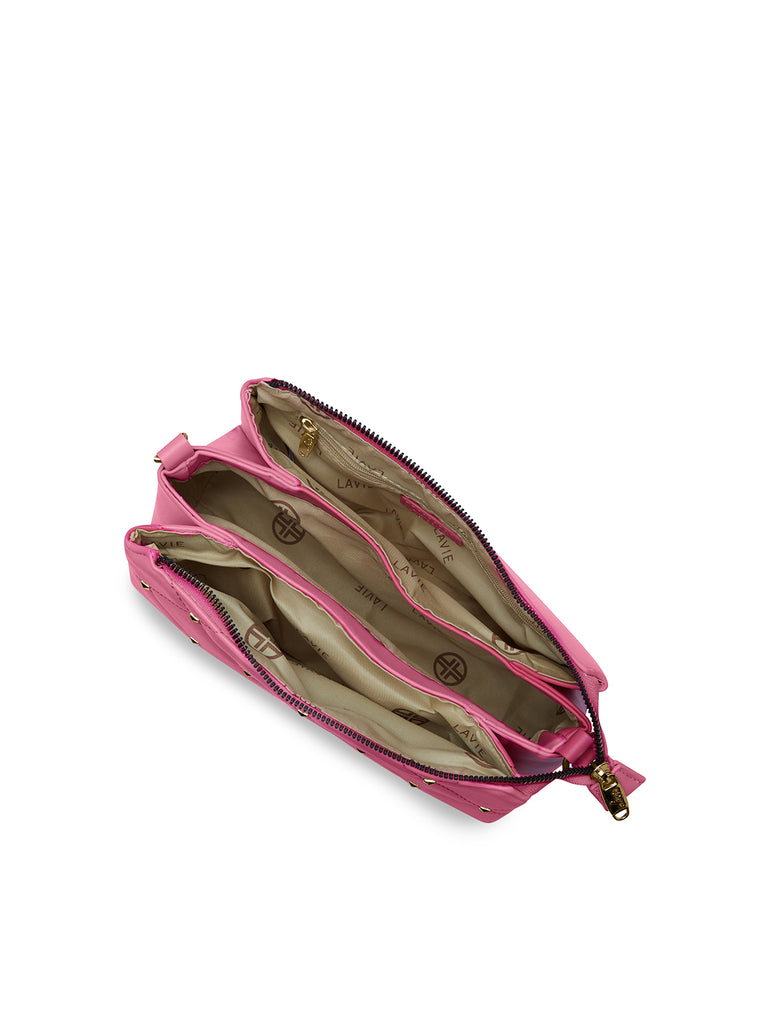 Stud Mesa 3 Compartments Sling Bag