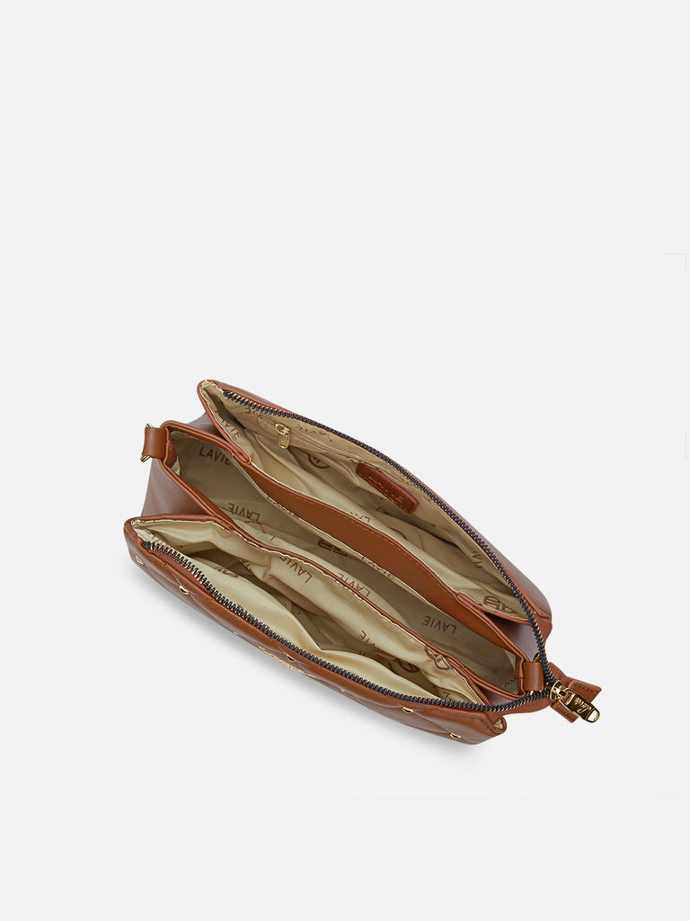 Stud Mesa 3 Compartment Sling Bag