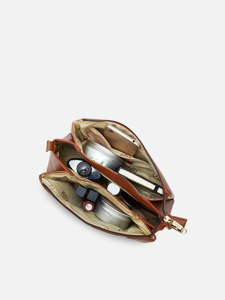 Stud Mesa 3 Compartment Sling Bag