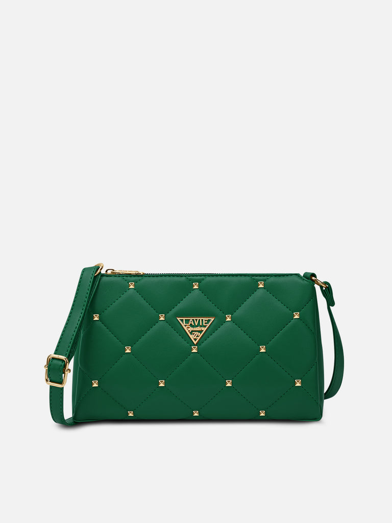 Stud Mesa 3 Compartments Sling Bag
