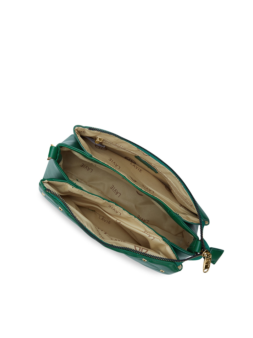 Stud Mesa 3 Compartments Sling Bag