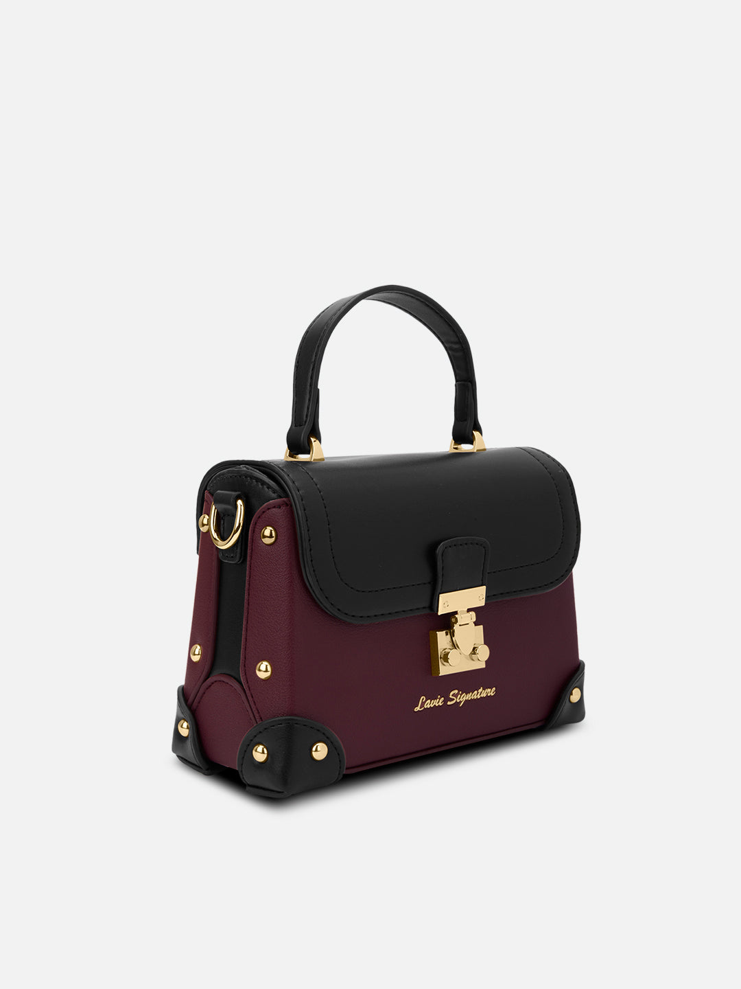 Beaufort Flap Extra Small Satchel Bag Maroon