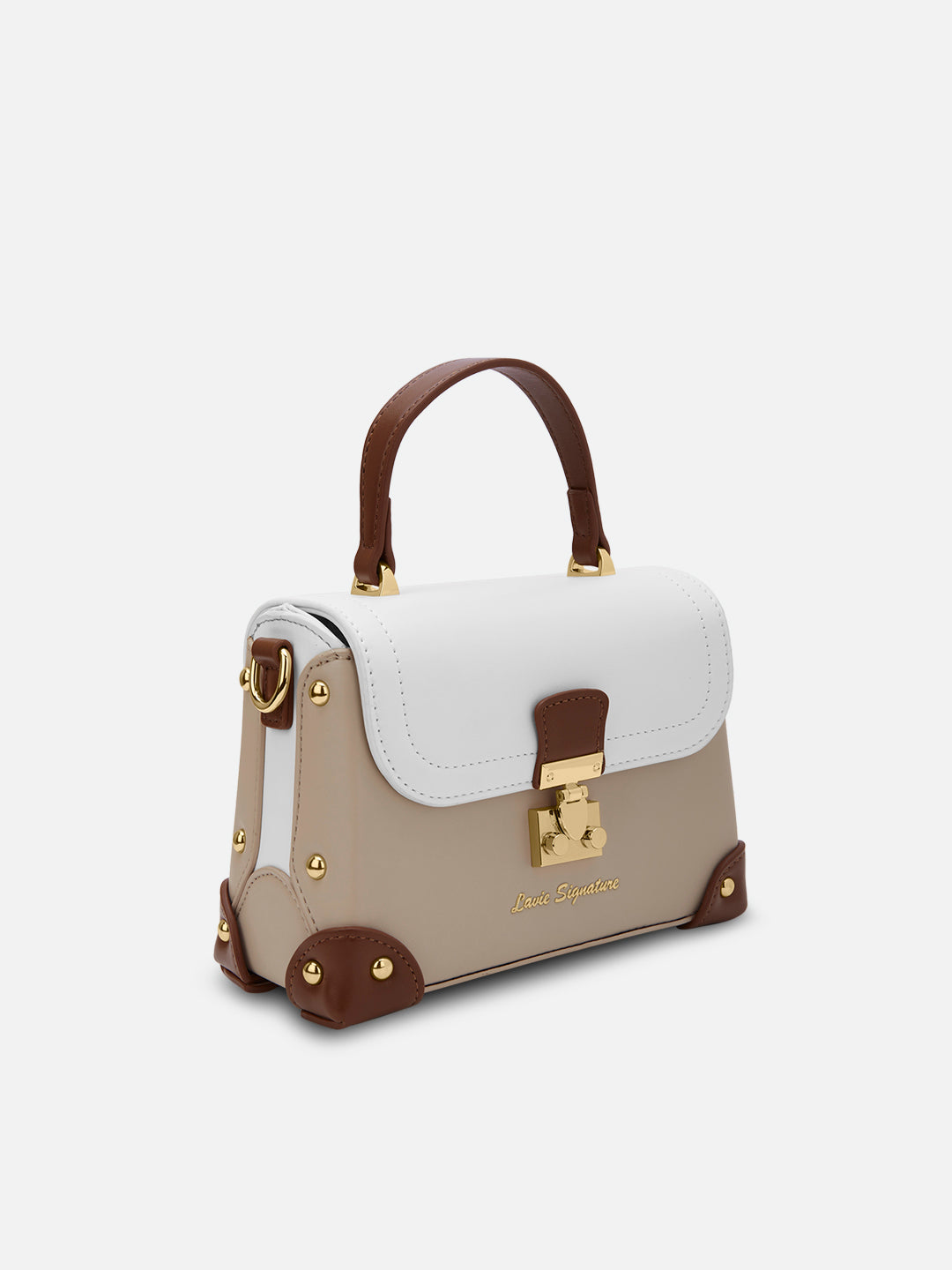 Beaufort Flap Extra Small Satchel Bag Beige