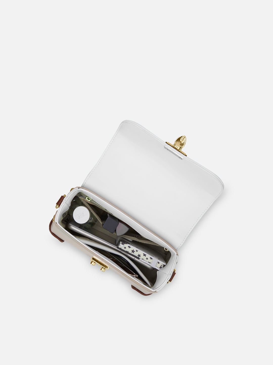 Beaufort Flap Extra Small Satchel Bag Beige