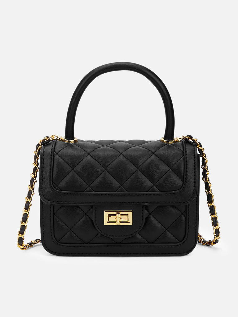 Briza Flap Extra Small Satchel Bag Black