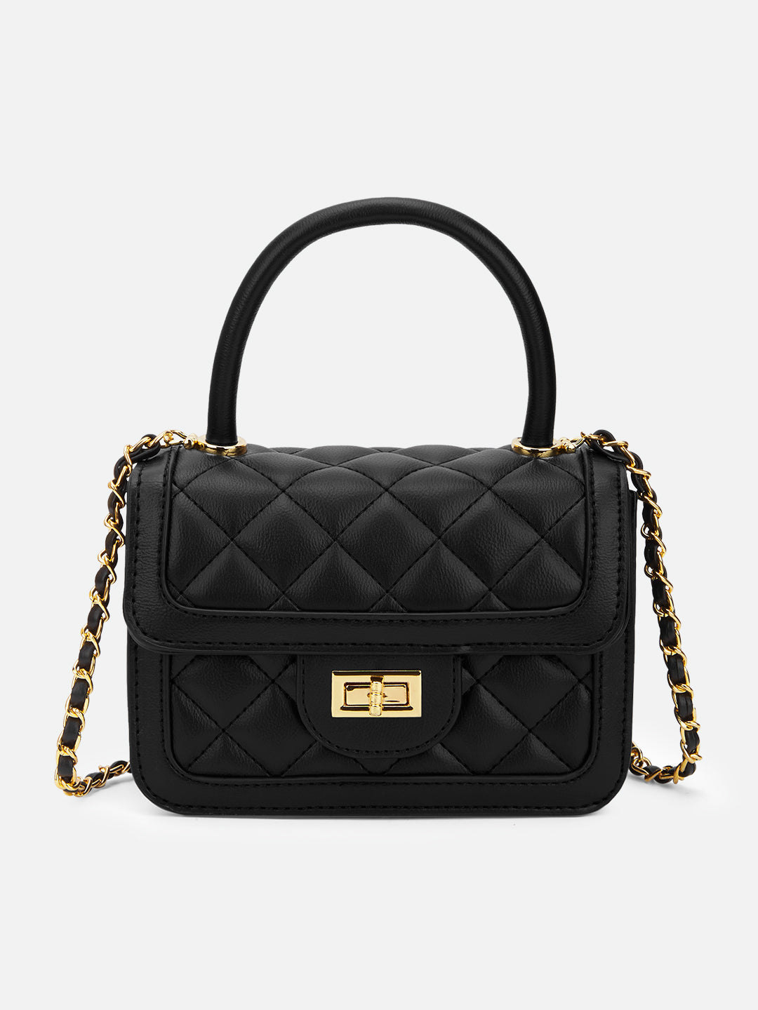 Briza Flap Extra Small Satchel Bag Black