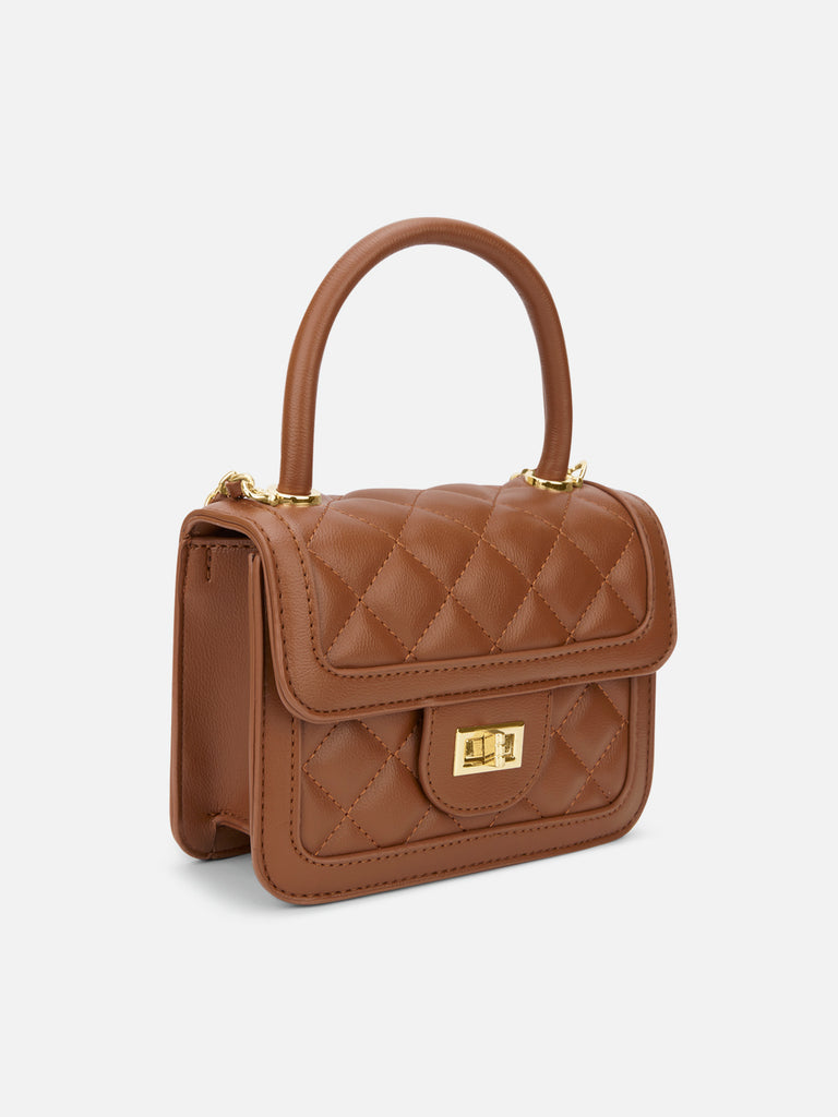Briza Flap Extra Small Satchel Bag Tan