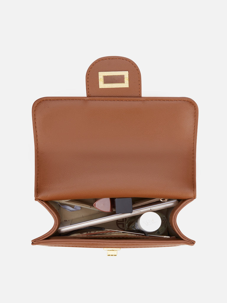 Briza Flap Extra Small Satchel Bag Tan